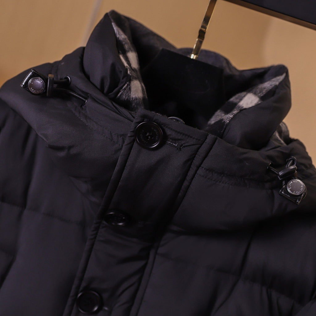 Burberry Unisex Hooded Long Down Jacket