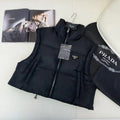 Prada Cropped Quilted Puffer Vest