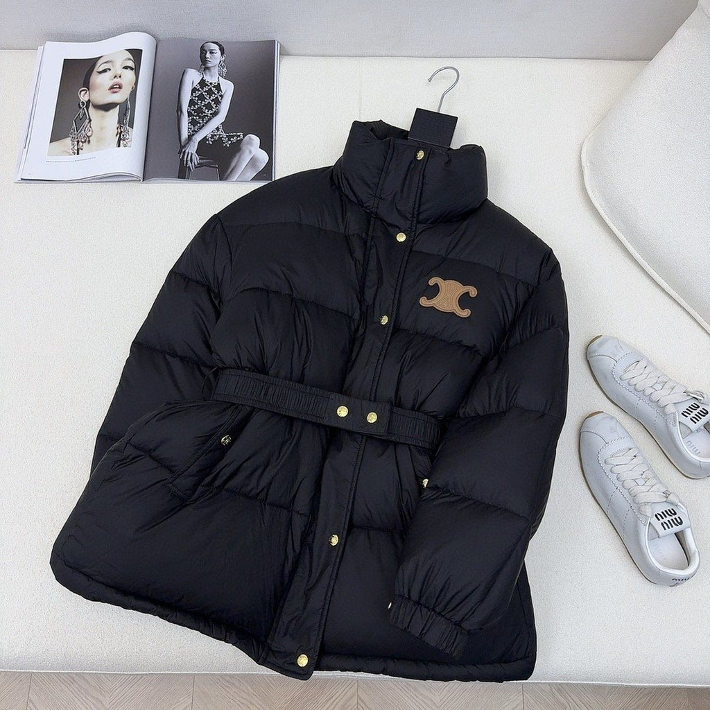Celine Belted Puffer Coat