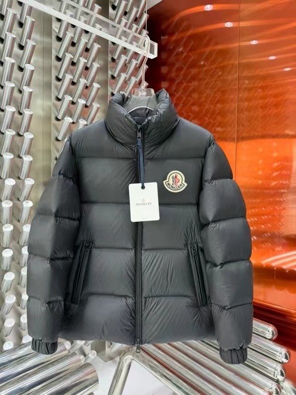 Moncler Quilted High-Collar Puffer Coat